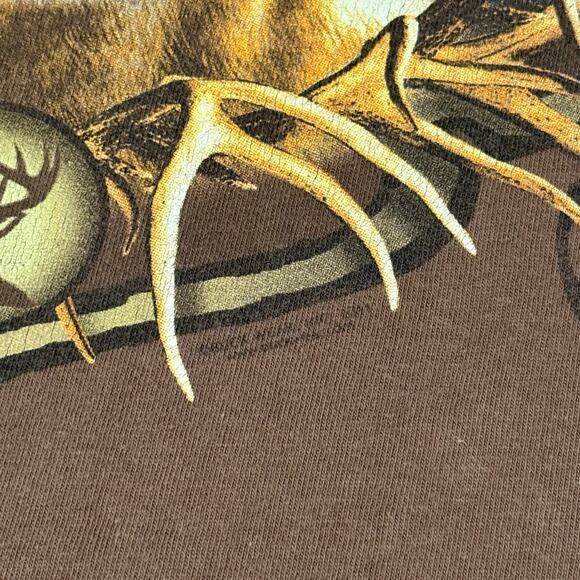Y2K Buck Wear Deer Hunting Shirt XL Brown Camo Long Sleeve Double Layer Outdoors - Picture 4 of 9